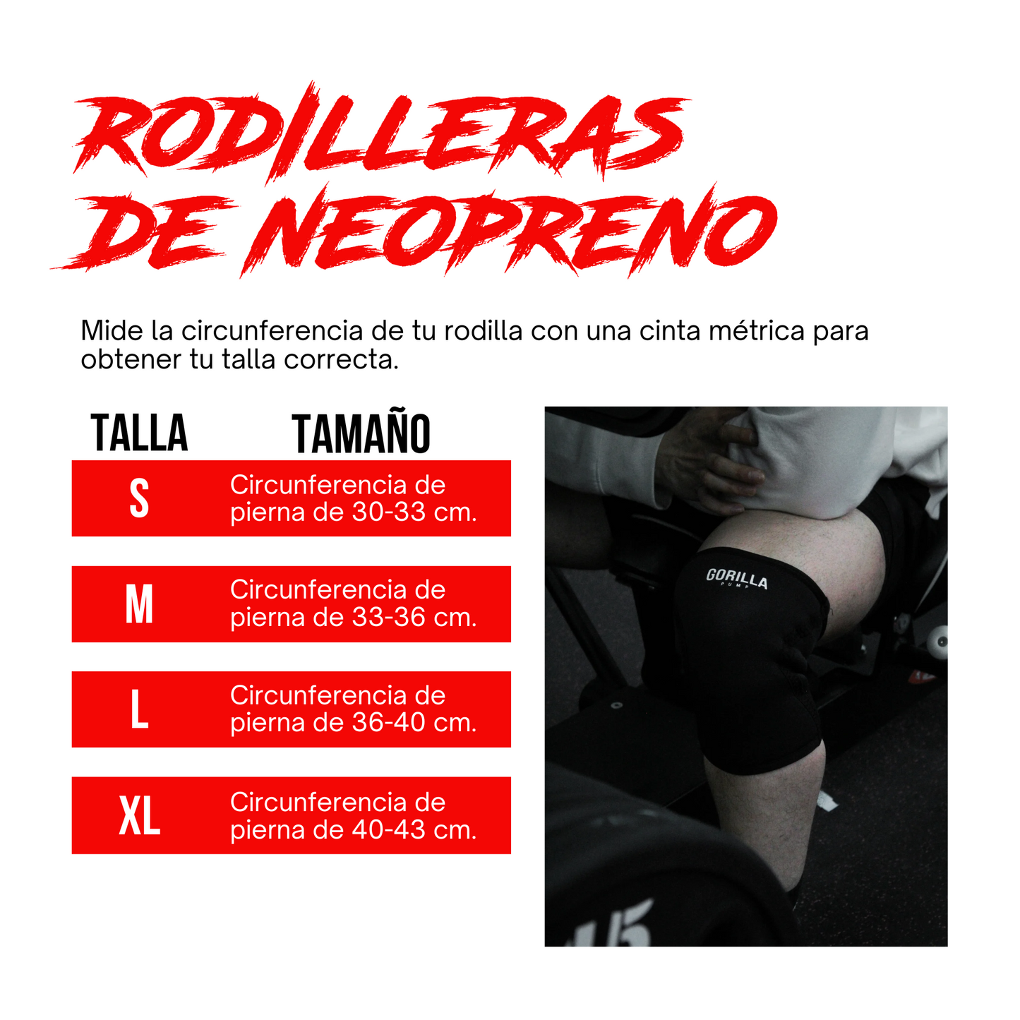 RODILLERAS DE NEOPRENO GORILLA PUMP